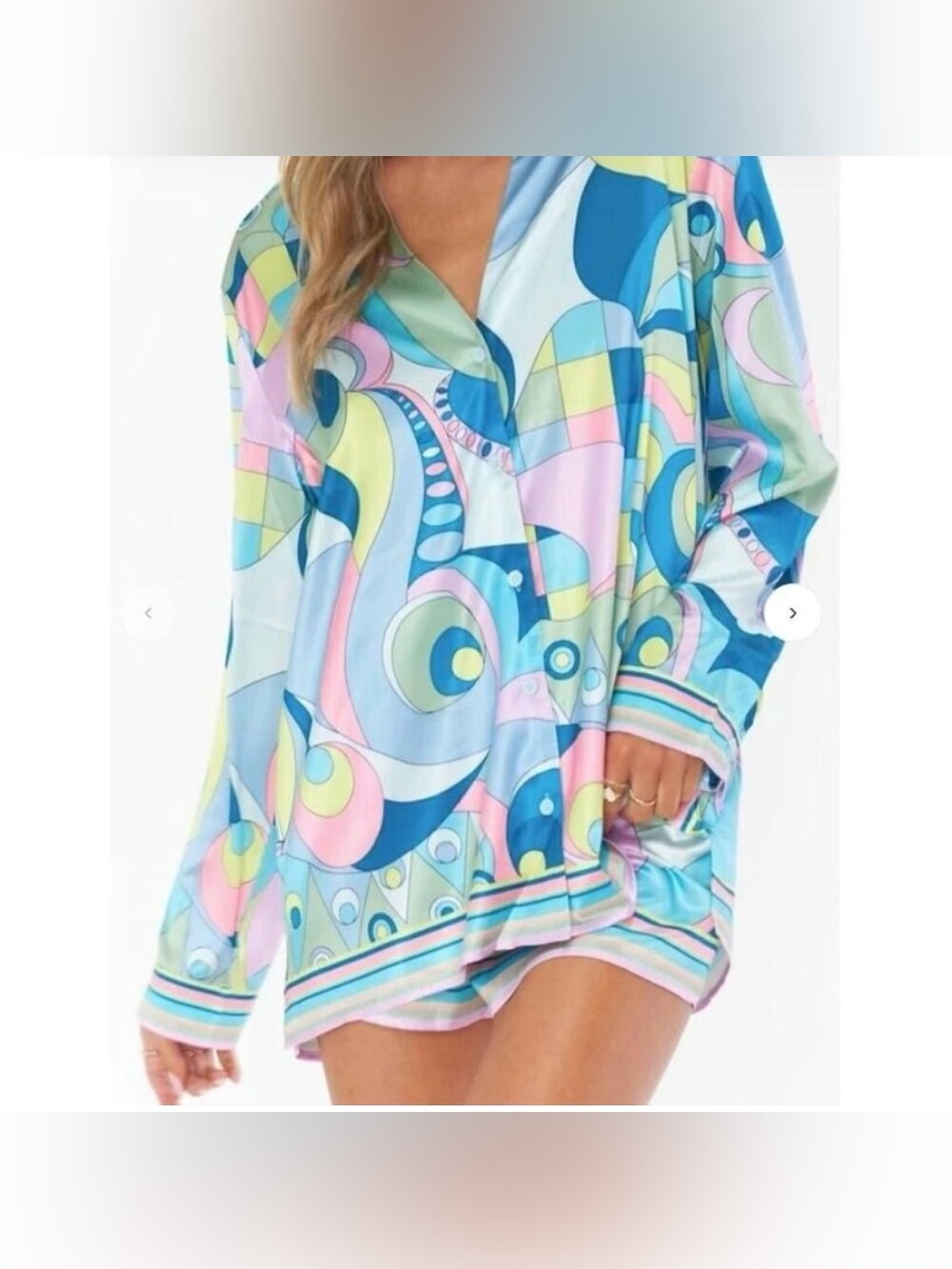 Show Me Your Mumu Early Riser Pajama Set Go Go Retro Geometric